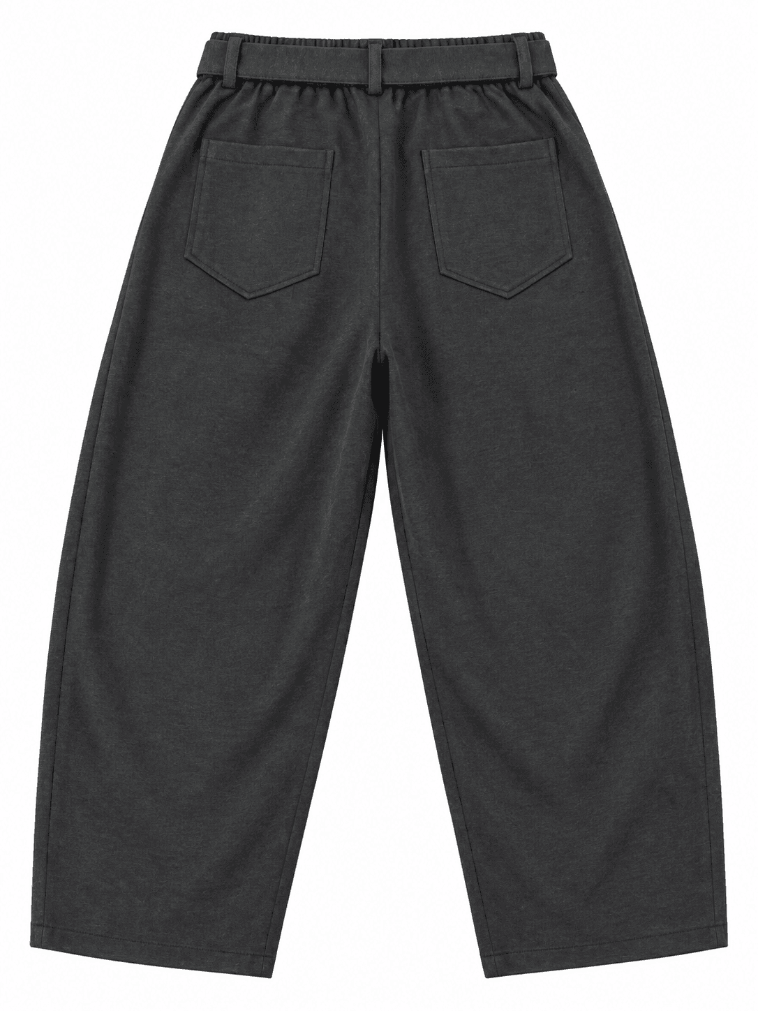 Wide Pants with Tie Belt